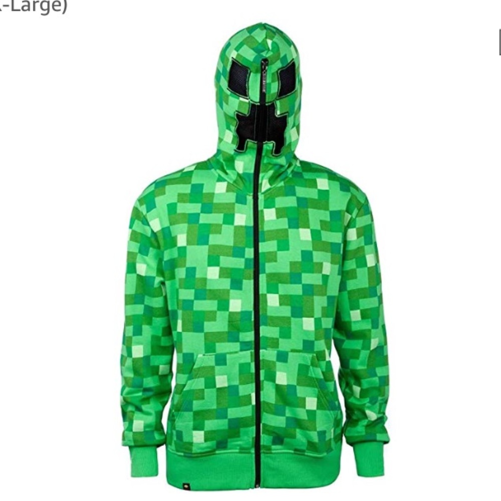 Minecraft Creeper Full ZIP Hoodie